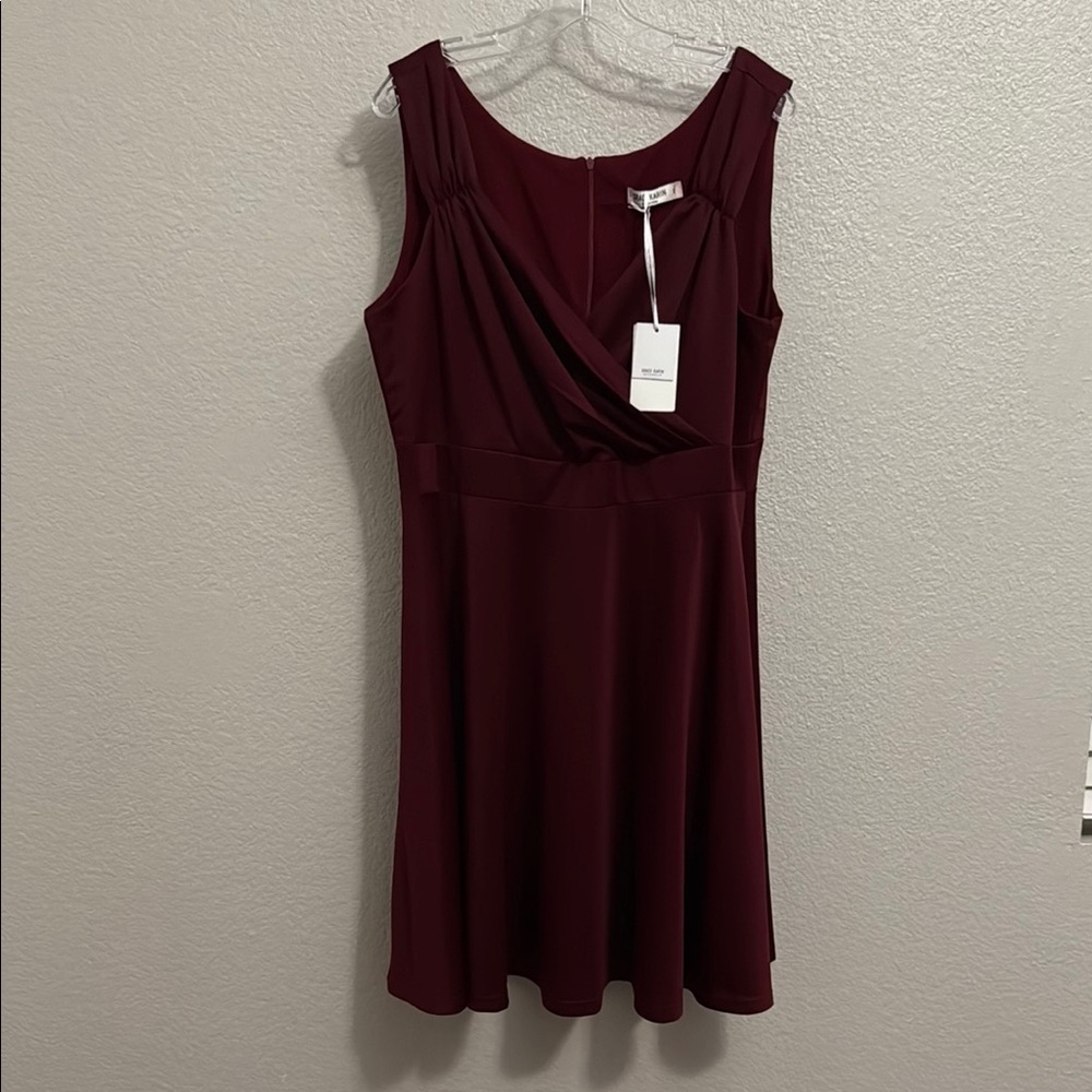 Grace Karin Elegant Burgundy Dress
